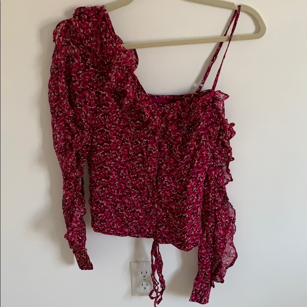 Pink off the shoulder top